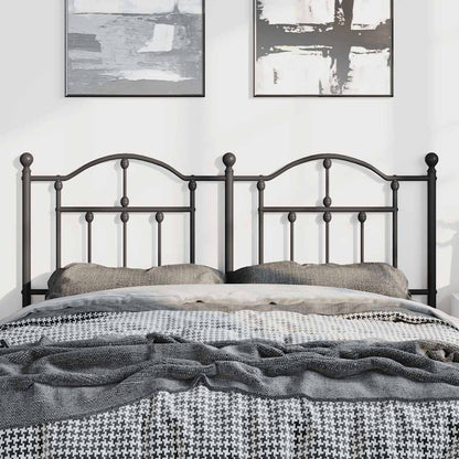Headboard | Black | Steel | Double Bed | Durable | Black Headboard