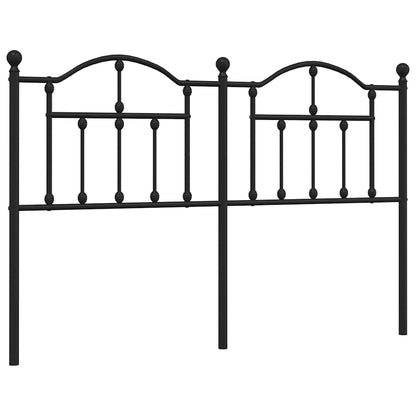 Headboard | Black | Powder-Coated Steel | Double Bed |  Durable