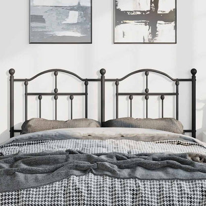 Headboard | Black | Powder-Coated Steel | Double Bed |  Durable