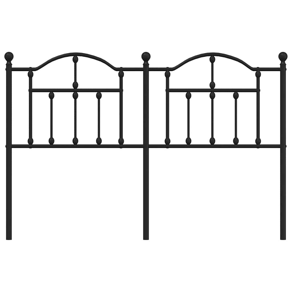 Headboard | Black | Powder-Coated Steel | Double Bed |  Durable