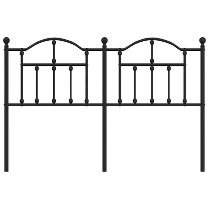 Headboard | Black | Powder-Coated Steel | Double Bed |  Durable