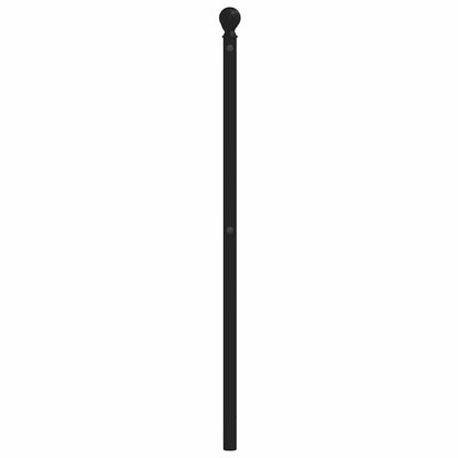 Headboard | Black | Powder-Coated Steel | Double |  Classy Style