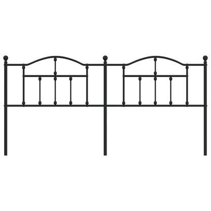 Headboard | Black | Steel | Double | Durable | Headboard | Rectangular