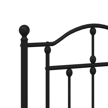 Headboard | Black | Steel | Double | Durable | Headboard | Rectangular