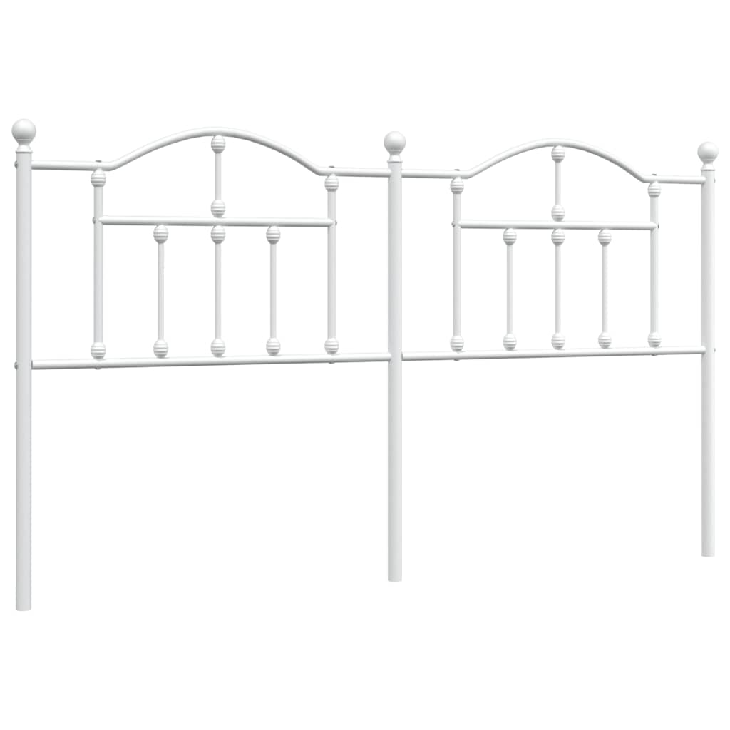 Headboard | White | Powder-Coated Steel | Double | Headboard