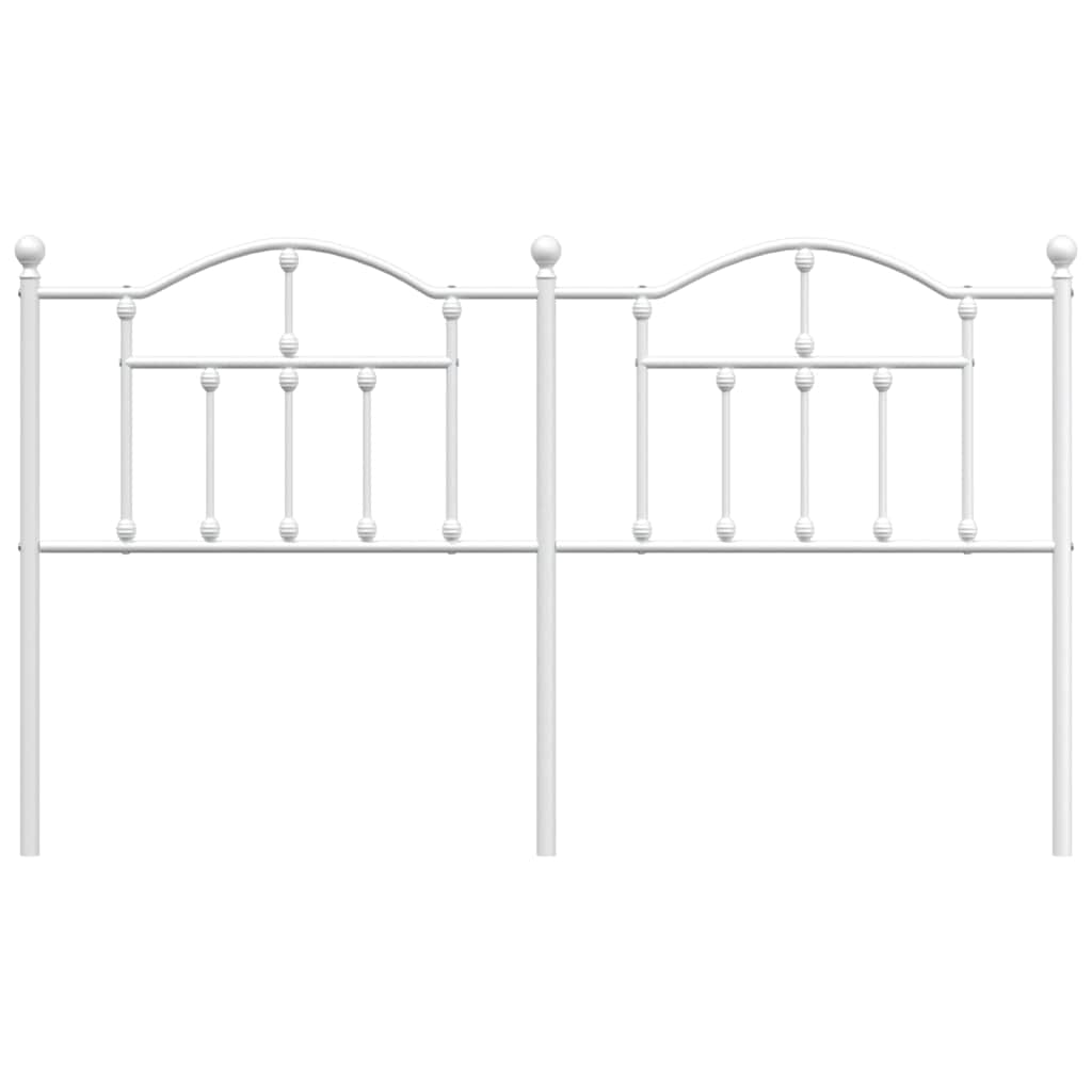 Headboard | White | Powder-Coated Steel | Double | Headboard