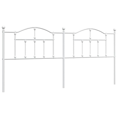Headboard | White | Steel | Double | Durable | Headboard | Rectangular