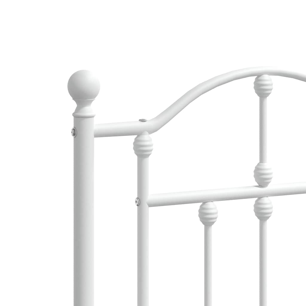 Headboard | White | Steel | Double | Durable | Headboard | Rectangular