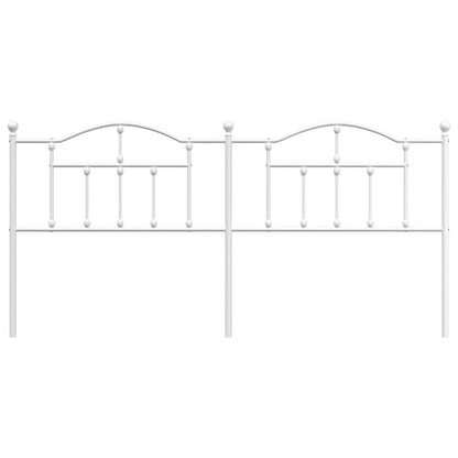 Headboard | White | Powder-Coated Steel | Double | Attractive Design
