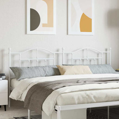 Headboard | White | Powder-Coated Steel | Double | Attractive Design