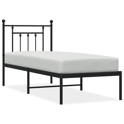 Bed Frame | Black | Powder-Coated Steel | Small Single | Bed Frame