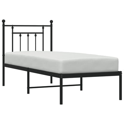 Bed Frame | Black | Powder-Coated Steel | Small Single | Bed Frame