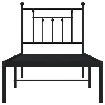 Bed Frame | Black | Powder-Coated Steel | Small Single | Bed Frame