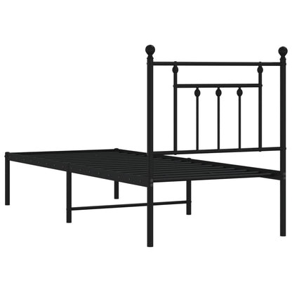 Bed Frame | Black | Powder-Coated Steel | Small Single | Bed Frame