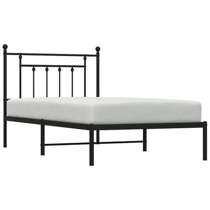 Bed Frame | Black | Powder-Coated Steel | Single | Bed Frame