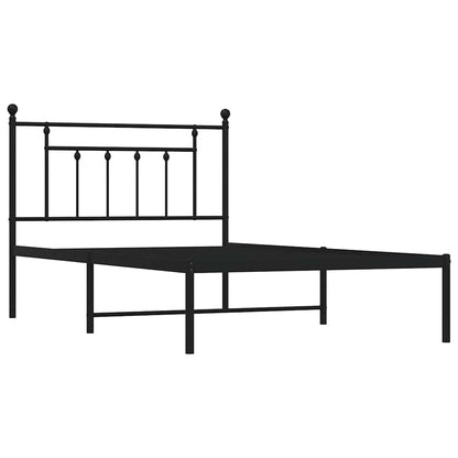 Bed Frame | Black | Steel | Single | Bed Frame | Rectangular | Industrial