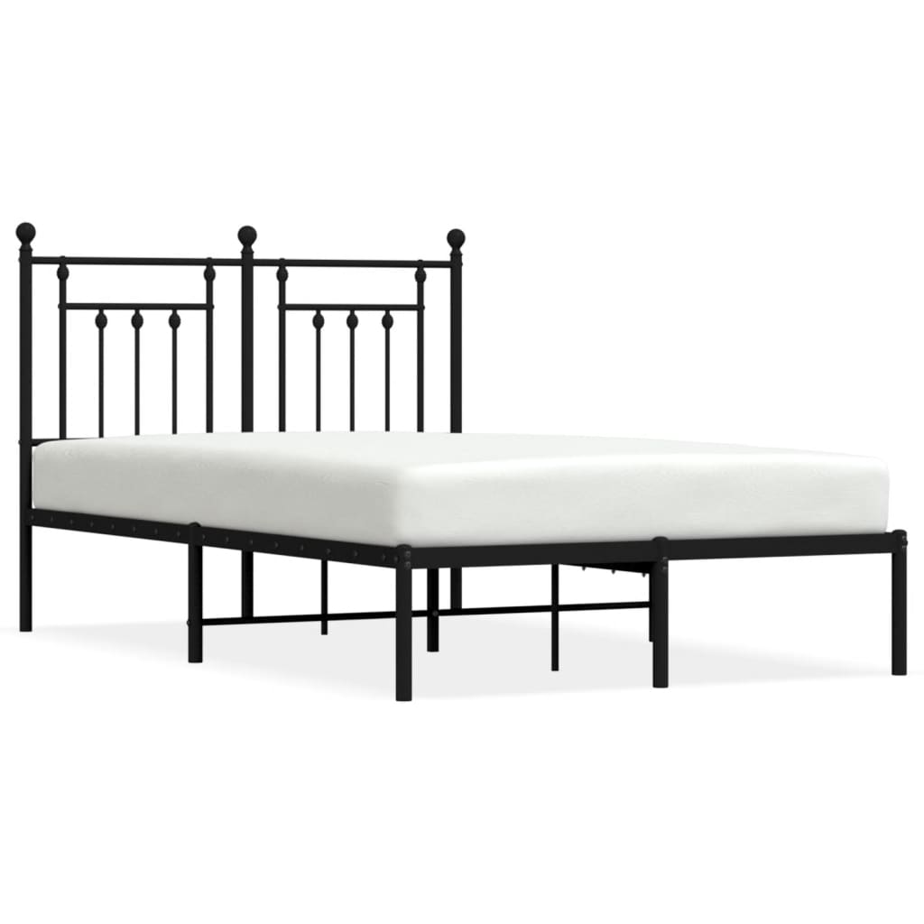 Bed Frame | Black | Powder-coated steel | Small Double | Metal Bed Frame