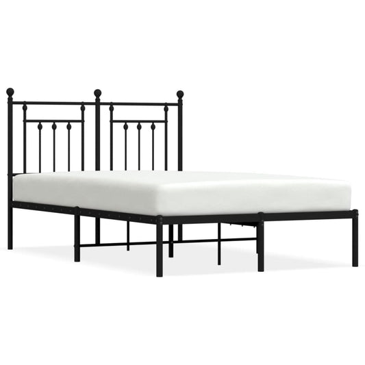 Bed Frame | Black | Powder-coated steel | Small Double | Metal Bed Frame