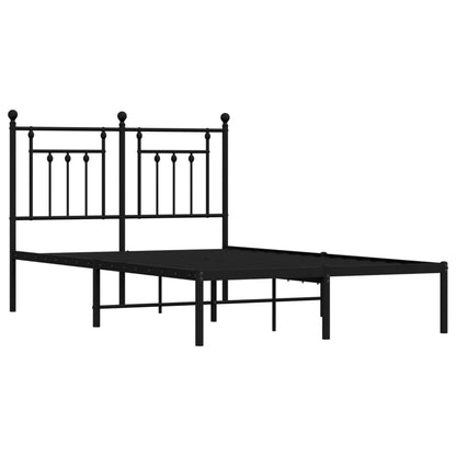 Bed Frame | Black | Powder-coated steel | Small Double | Metal Bed Frame