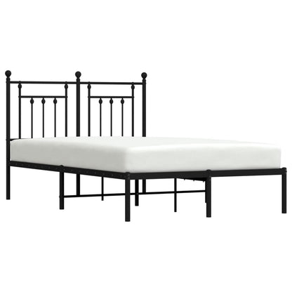 Bed Frame | Black | Powder-coated steel | Small Double | Metal Bed Frame
