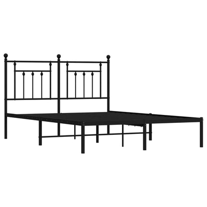 Bed Frame | Black | Steel | 140x190 cm | Bed Frame | Rectangular