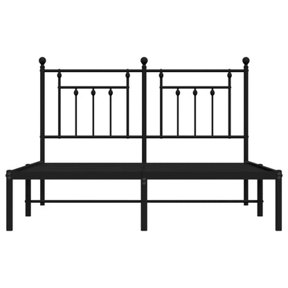 Bed Frame | Black | Steel | 140x190 cm | Bed Frame | Rectangular