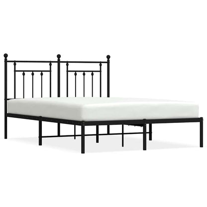Bed Frame | Black | Steel | 140x200 cm | Bed Frame | Rectangular