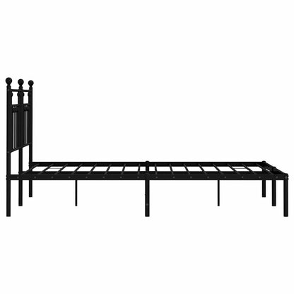 Bed Frame | Black | Steel | 140x200 cm | Bed Frame | Rectangular