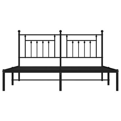 Bed Frame | Black | Powder-Coated Steel | Double | Bed Frame