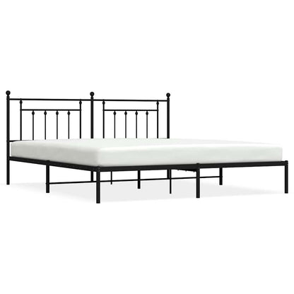 Bed Frame | Black | Powder-Coated Steel | Double | Bed Frame