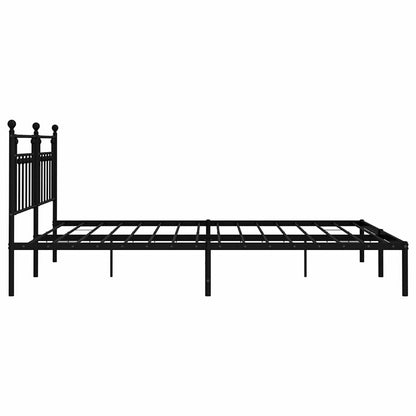 Bed Frame | Black | Powder-Coated Steel | Double | Bed Frame
