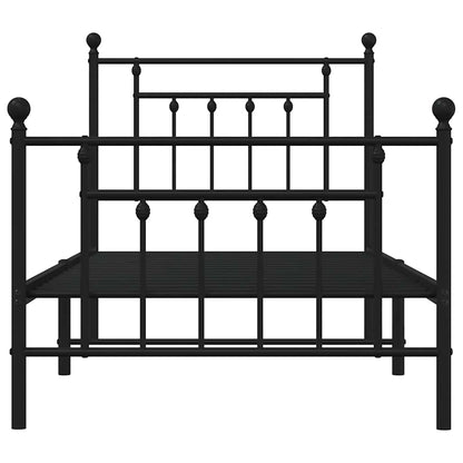 Bed Frame | Black | Powder-Coated Steel | Single | Bed Frame