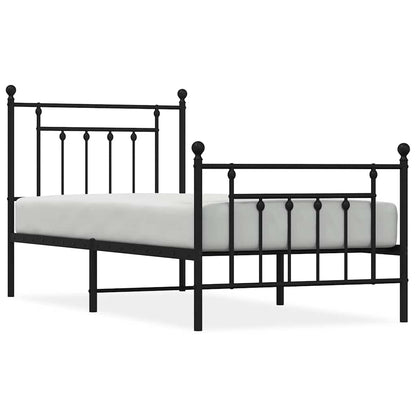 Bed Frame | Black | Steel | Single | Bed Frame | Rectangular | Industrial