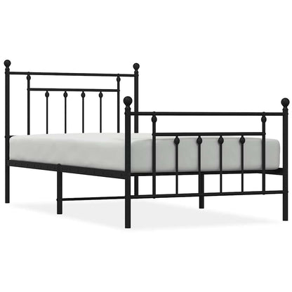 Bed Frame | Black | Powder-coated steel | Single | Industrial | Bed Frame