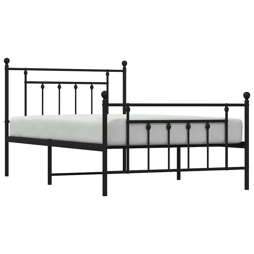 Bed Frame | Black | Steel | Single | Industrial | Bed Frame | Rectangular
