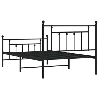 Bed Frame | Black | Steel | Single | Industrial | Bed Frame | Rectangular