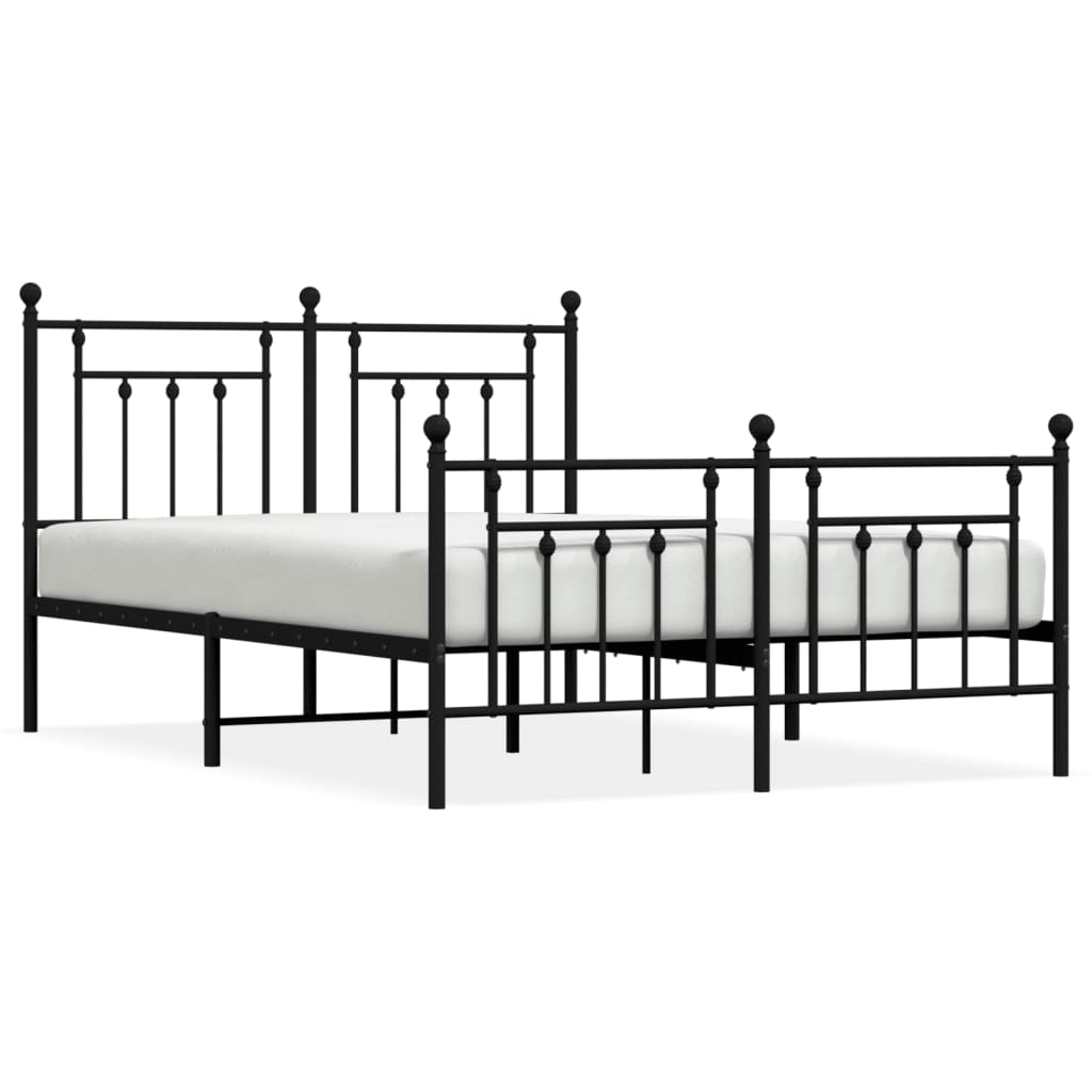 Bed Frame | Black | Powder-coated steel | Double bed size | Bed Frame