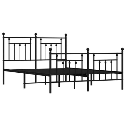 Bed Frame | Black | Powder-coated steel | Double bed size | Bed Frame