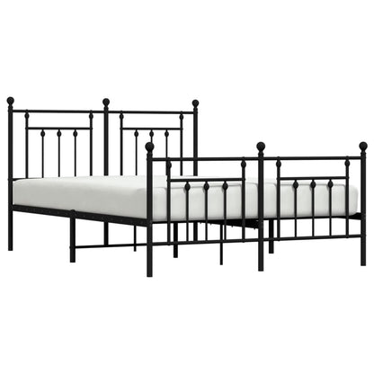 Bed Frame | Black | Powder-coated steel | Double bed size | Bed Frame