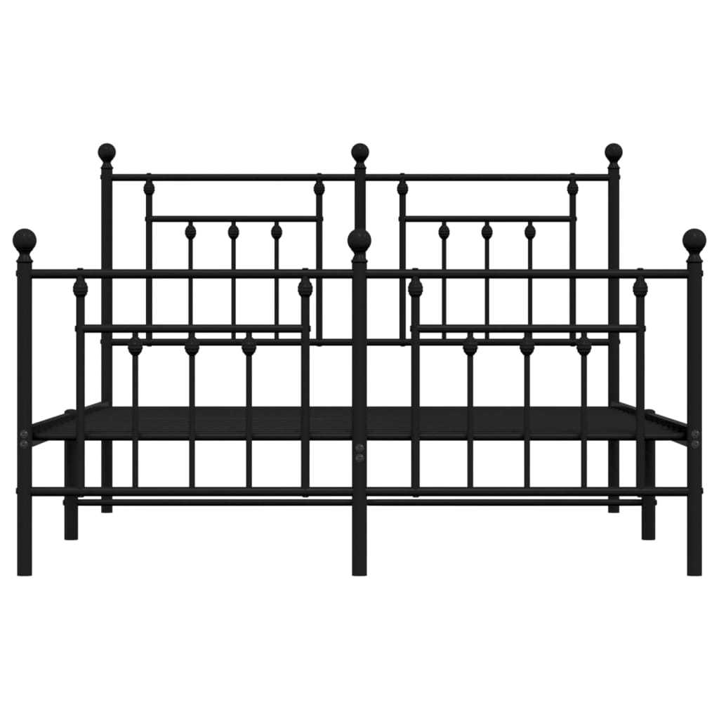 Bed Frame | Black | Powder-coated steel | Double bed size | Bed Frame