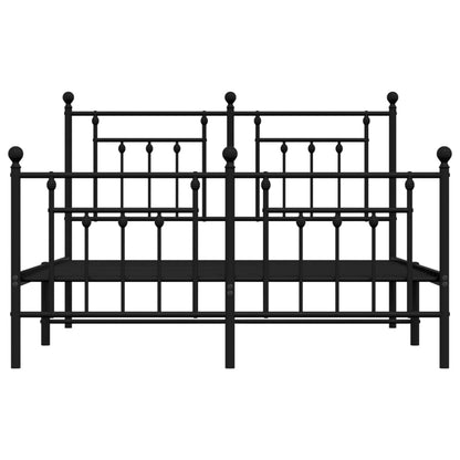 Bed Frame | Black | Powder-coated steel | Double bed size | Bed Frame