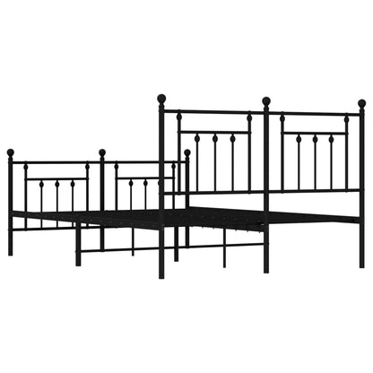Bed Frame | Black | Powder-coated steel | Double bed size | Bed Frame