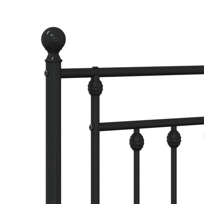 Metal Replace Headboard Black 75 cm