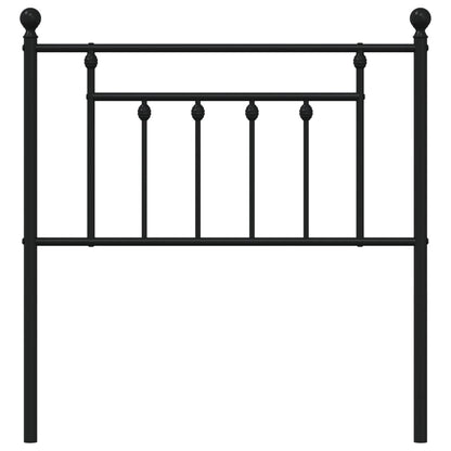Metal Replace Headboard Black 80 cm