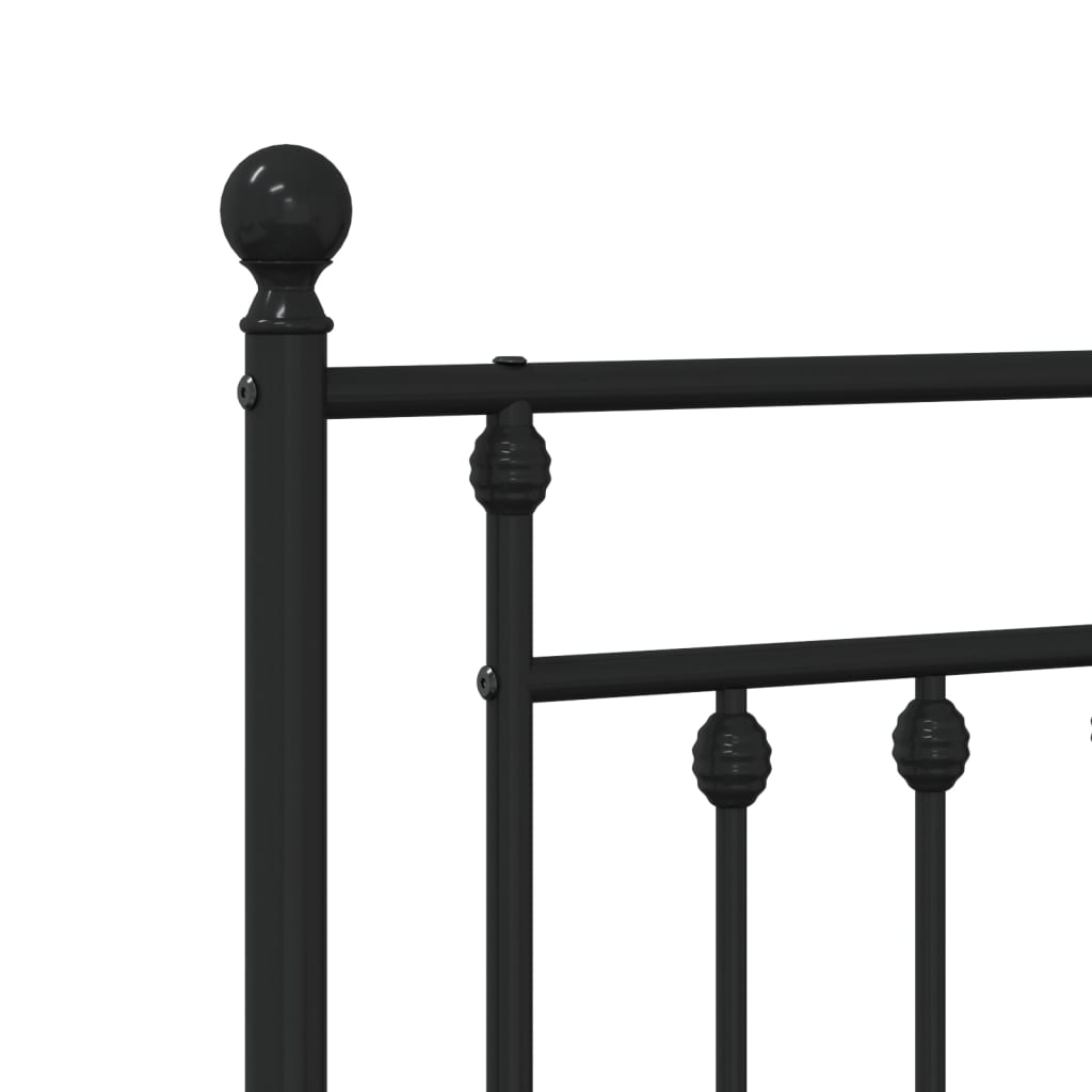 Metal Replace Headboard Black 80 cm