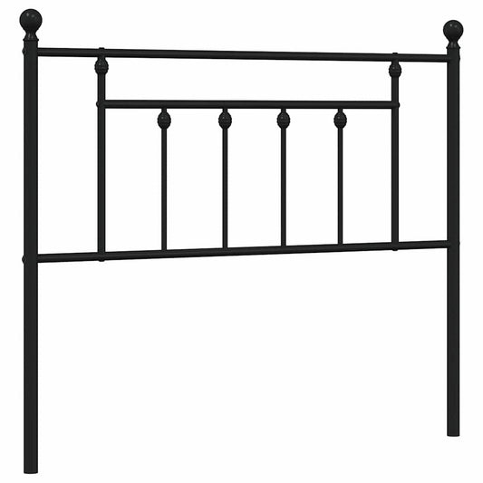 Metal Replace Headboard Black 100 cm