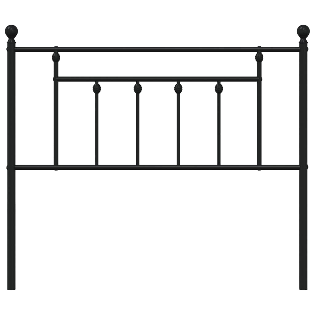 Metal Replace Headboard Black 107 cm