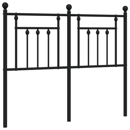 Metal Replace Headboard Black 120 cm