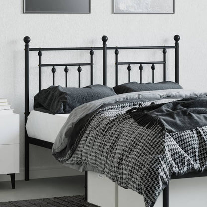 Metal Replace Headboard Black 120 cm