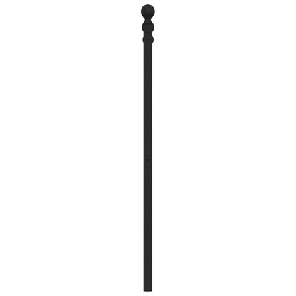 Metal Replace Headboard Black 120 cm